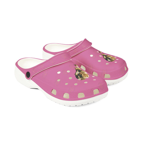 Qnbeauty Floral Pink EVA Foam Clogs