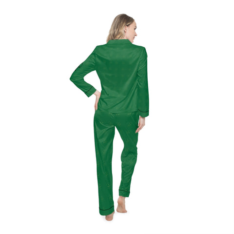 Qn beauty Women green Satin Pajamas - QN beauty