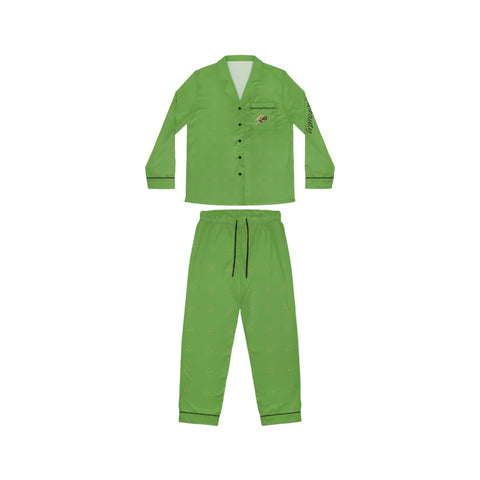 Qn beauty Women green Satin Pajamas