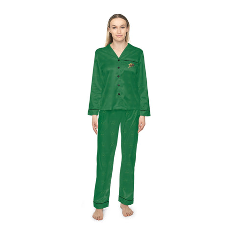 Qn beauty Women green Satin Pajamas - QN beauty