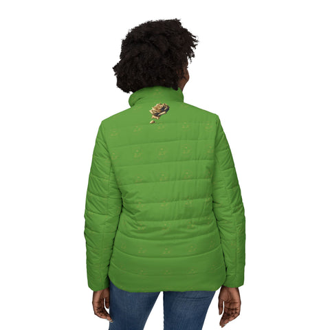 Qn beauty fade Emerald Puffer Jacket