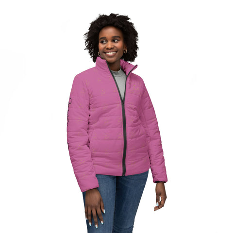 Qnbeauty Women rose Puffer Jacket