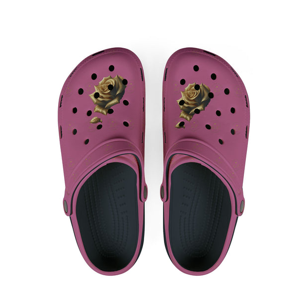 Qnbeauty Floral Pink EVA Foam Clogs