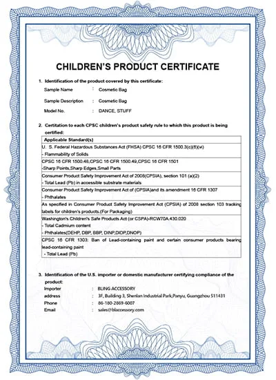 CPC certificate