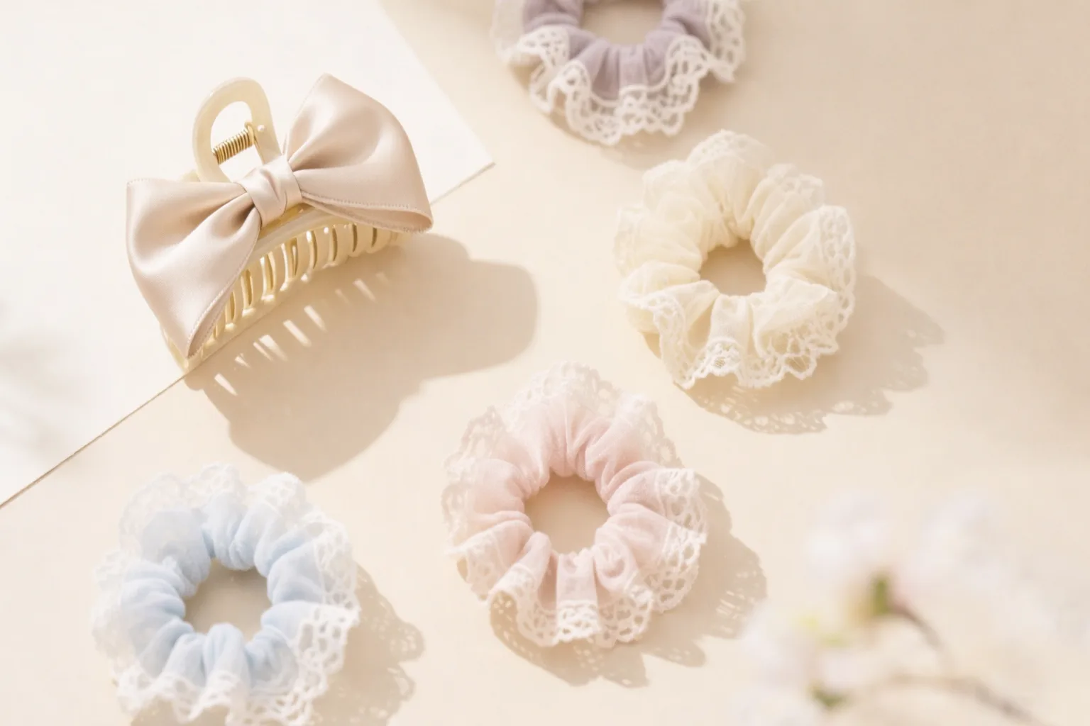 Satin scrunchies