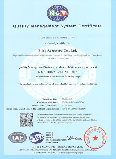 ISO9001 Certificate