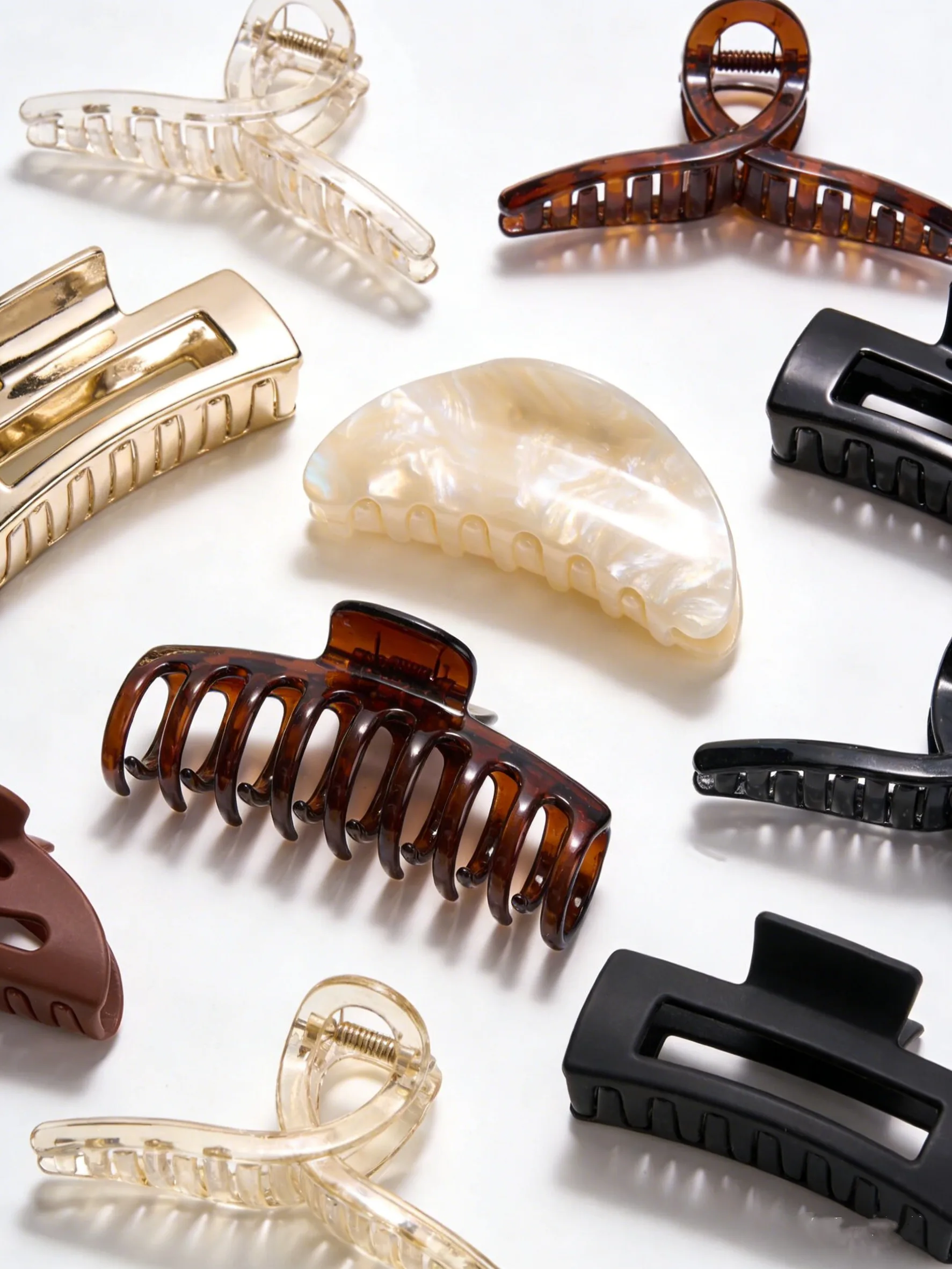 Acetate claw clips