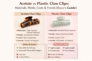 Acetate vs Plastic Claw Clips