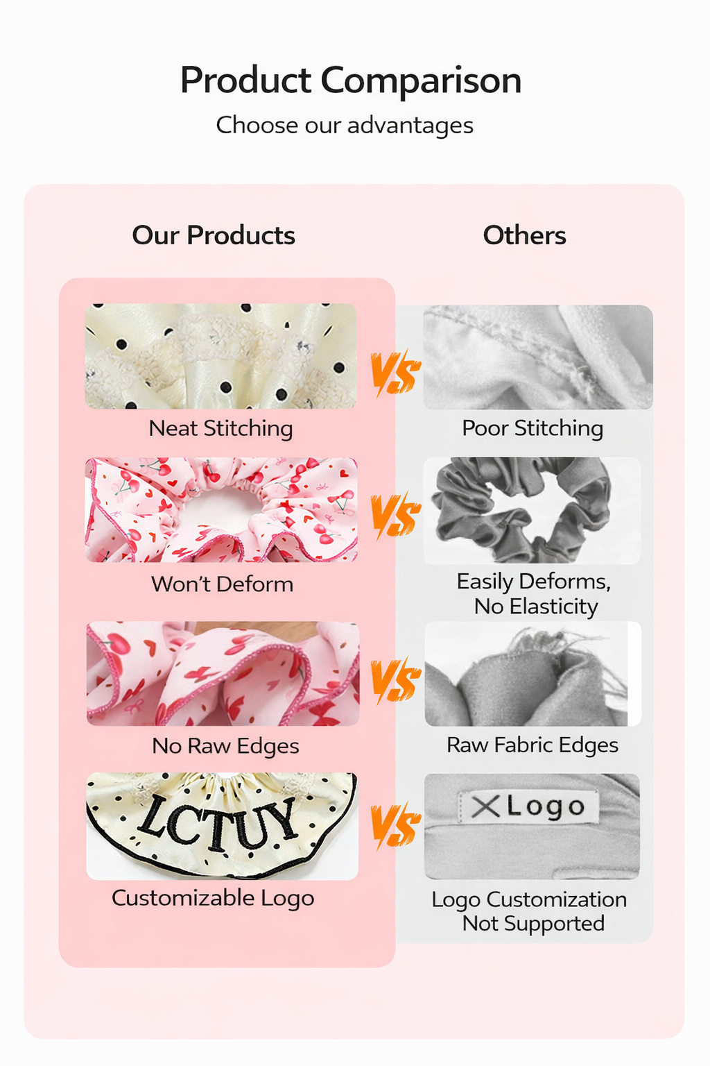 Scrunchie product comparison