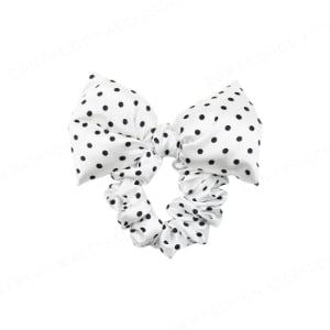 Polka Dot Bow Scrunchie Polka Dot Bow Scrunchie