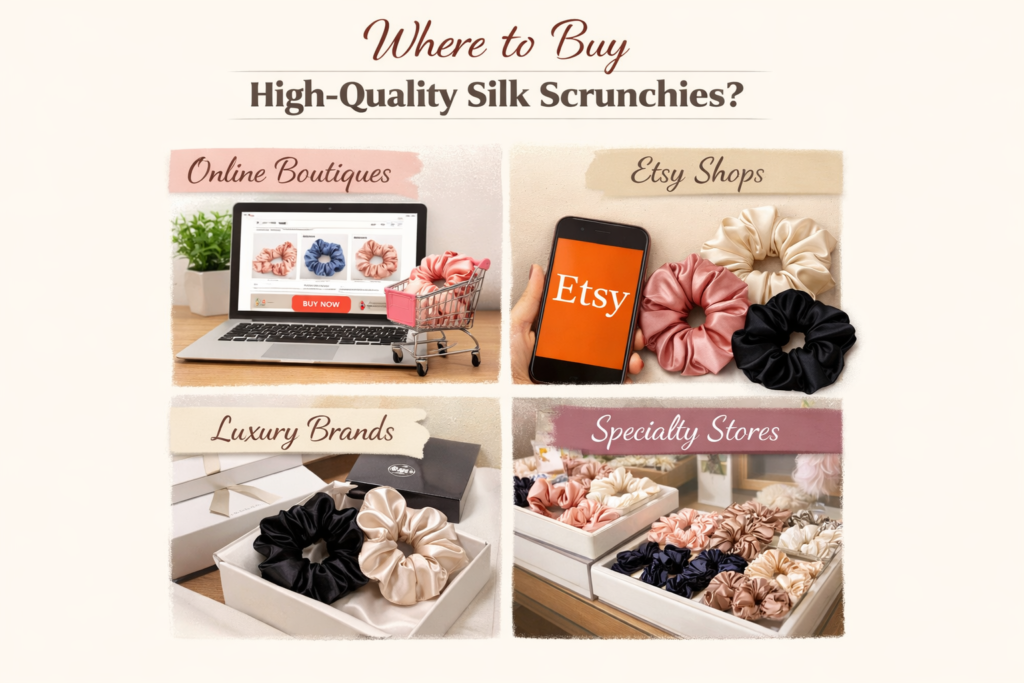 Where to Buy High-Quality Silk Scrunchieｓ？