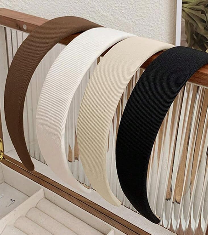 Classic Wide Padded Headband / Minimalist Fabric Hair Hoop for Women