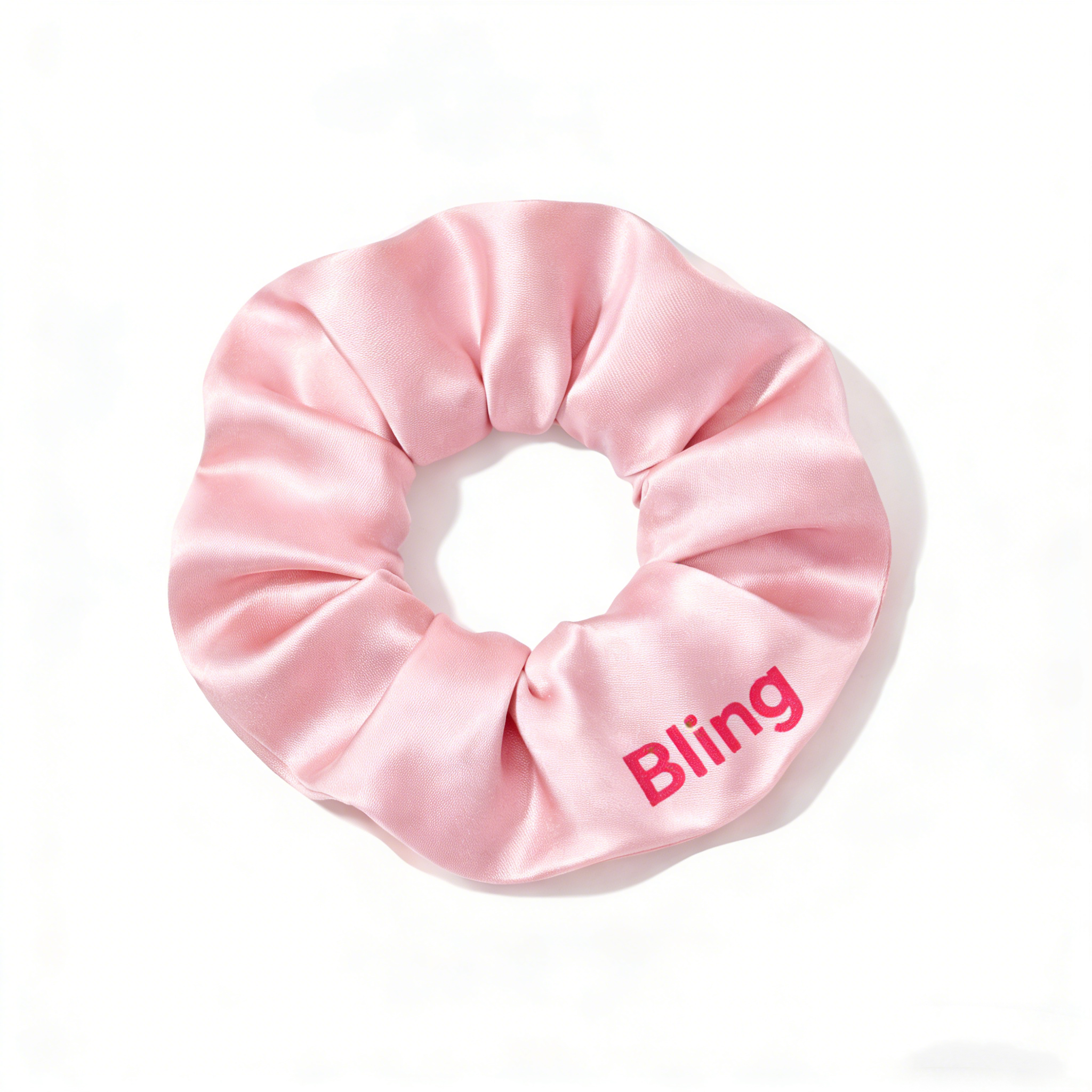 Silk screen print logo on hair accessories