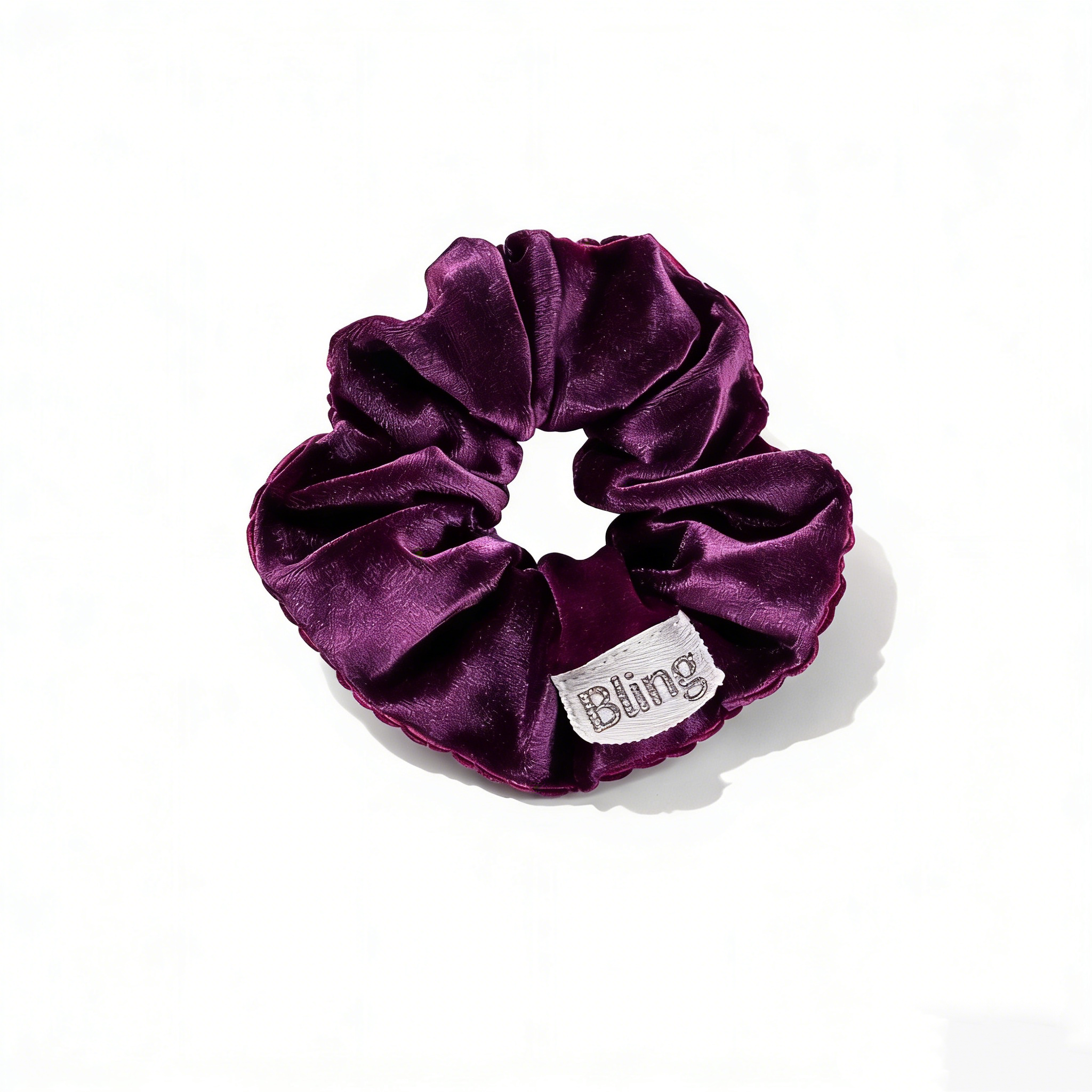 Woven tag logo label for hair accessories