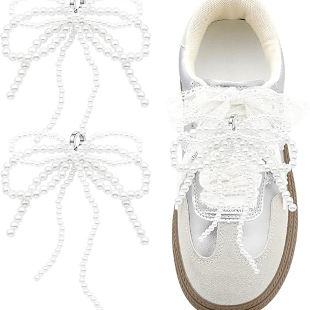 Beaded Shoe Bow Charm