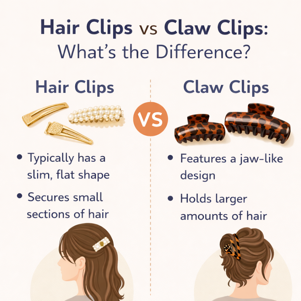 Hair Clips vs Claw Clips: What’s the Difference?