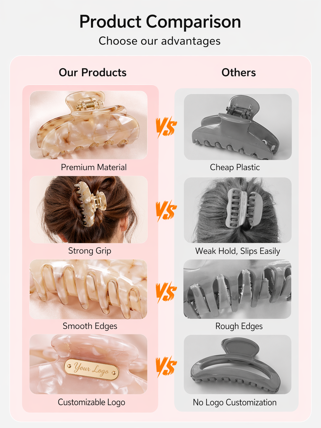 Hair clip quality comparison