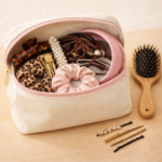 Use a Cosmetic Bag to Store Hair Accessories