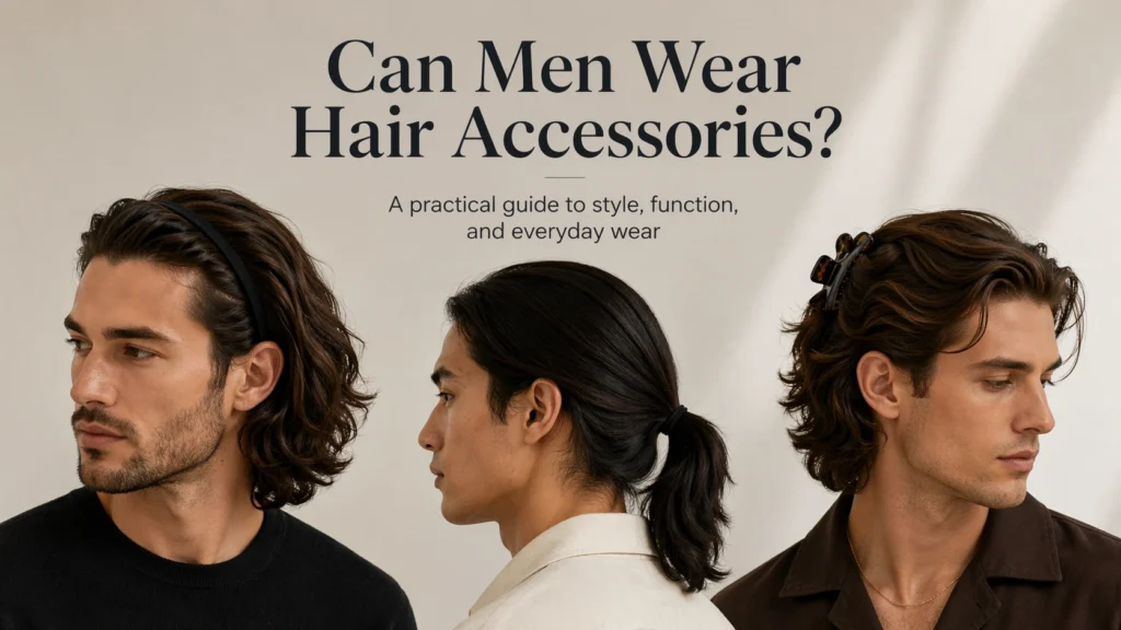 Can men wear hair accessories?