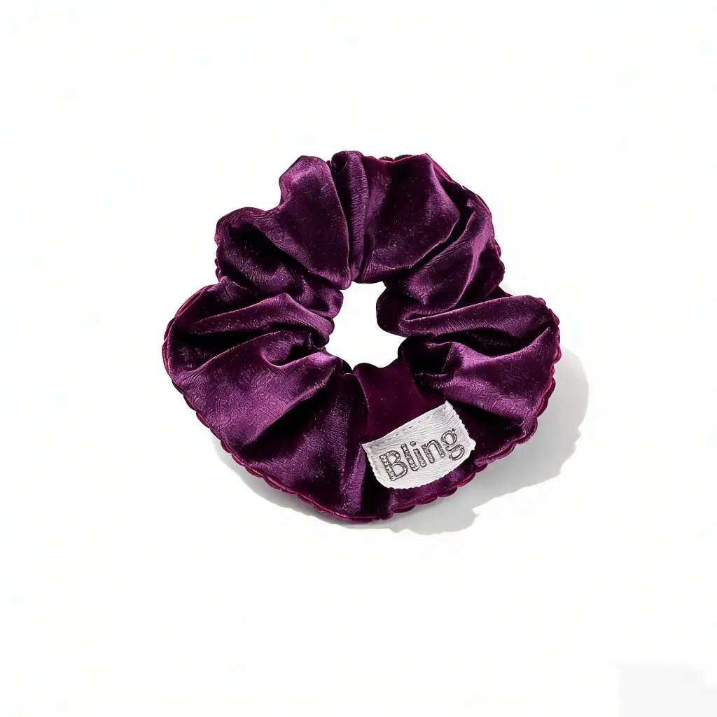 Woven tag logo label for hair accessories