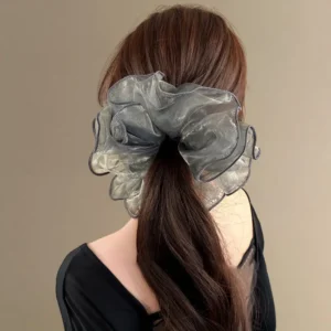 blue organza scrunchie blue organza scrunchie
