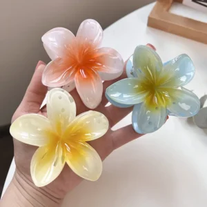 flower hair claw clips
