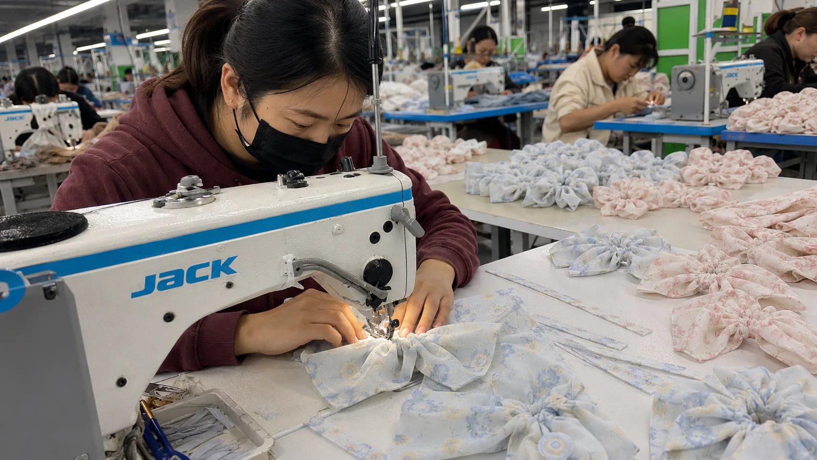 hair scrunchie manufacturer workshop placeholder