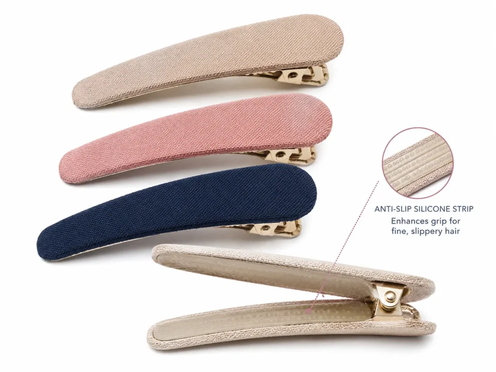 Anti-Slip Fabric Hair Clips for Fine Hair
