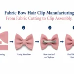 Fabric Bow Hair Clip Manufacturing