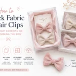 How to Pack Fabric Hair Clips Without Crushing