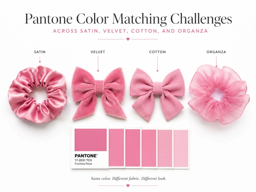 Pantone Color Matching Across Four Fabrics