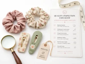 Scrunchies and Fabric Hair Clips QC Checklist Scrunchies and Fabric Hair Clips QC Checklist