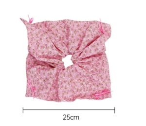 custom floral scrunchie