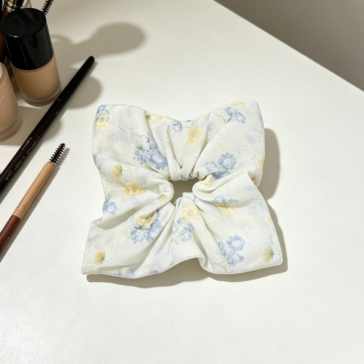 custom floral scrunchie