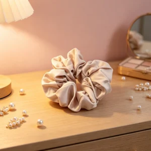 oversized satin scrunchie