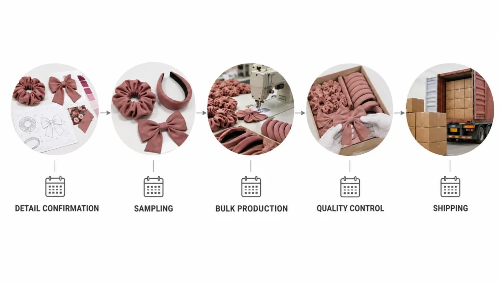 How Long Does Custom Hair Accessory Production Take?